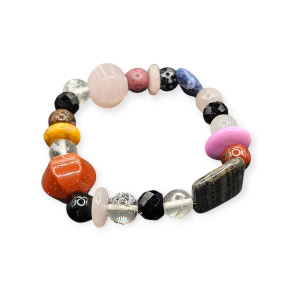 Multi Gemstone Bead Bracelet